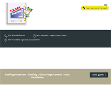Tablet Screenshot of excelroofing.com